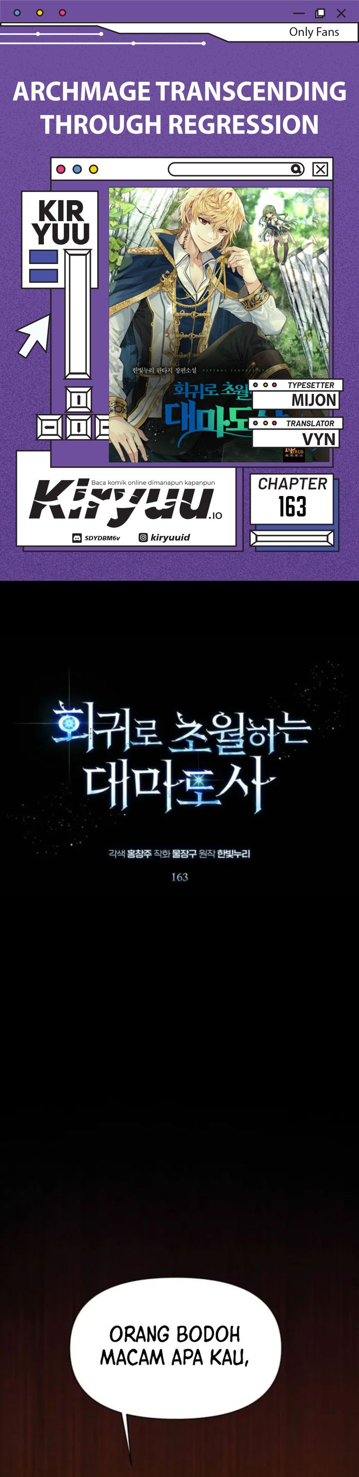 Archmage Transcending Through Regression Chapter 163 Bahasa Indonesia