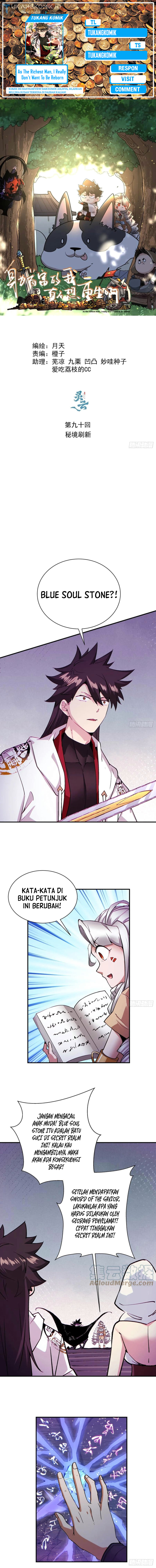 As The Richest Man, I Really Don’t Want To Be Reborn Chapter 90 Bahasa Indonesia