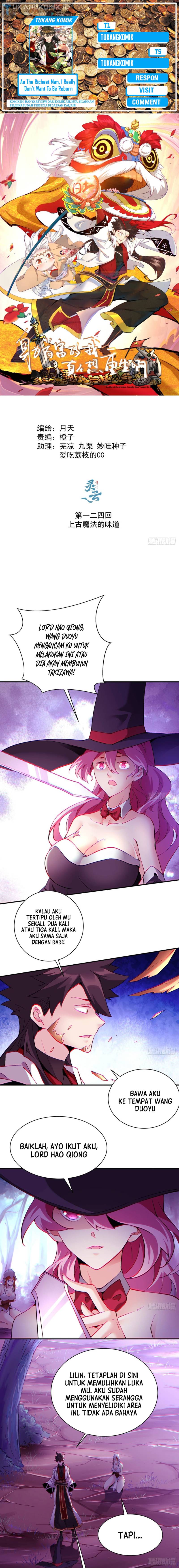 As The Richest Man, I Really Don’t Want To Be Reborn Chapter 124 Bahasa Indonesia