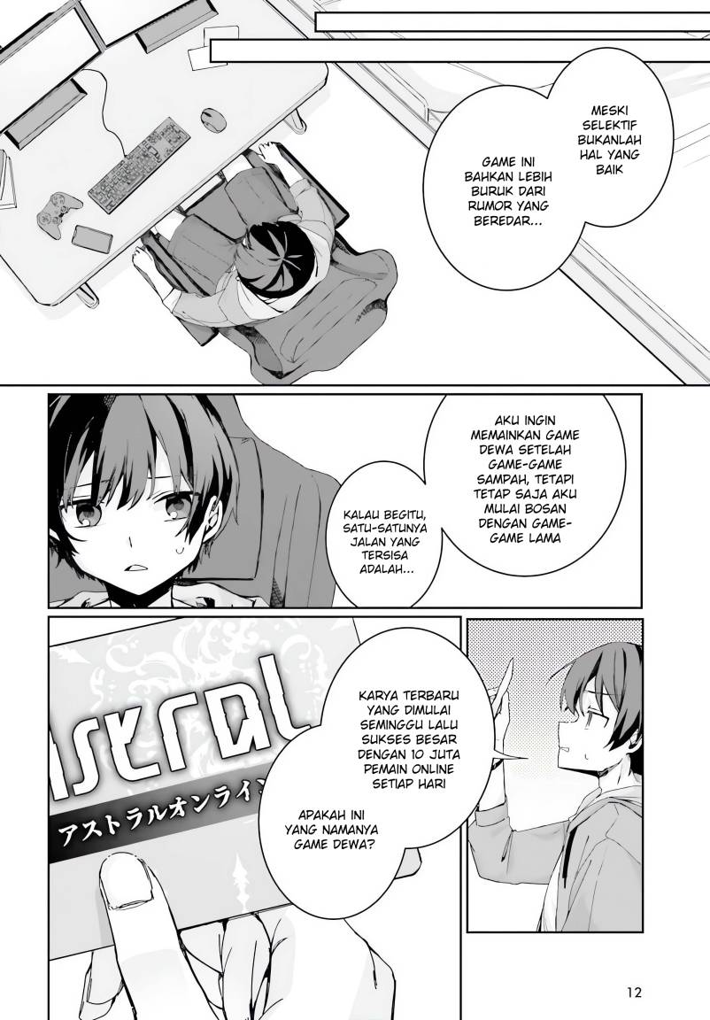 Astral Online – Maou no Noroi de Saikyou Bishoujo ni natta Ore, Saijaku Shoku da ga Cheat Skill de Chou Seichou shite Musou suru chapter 1
