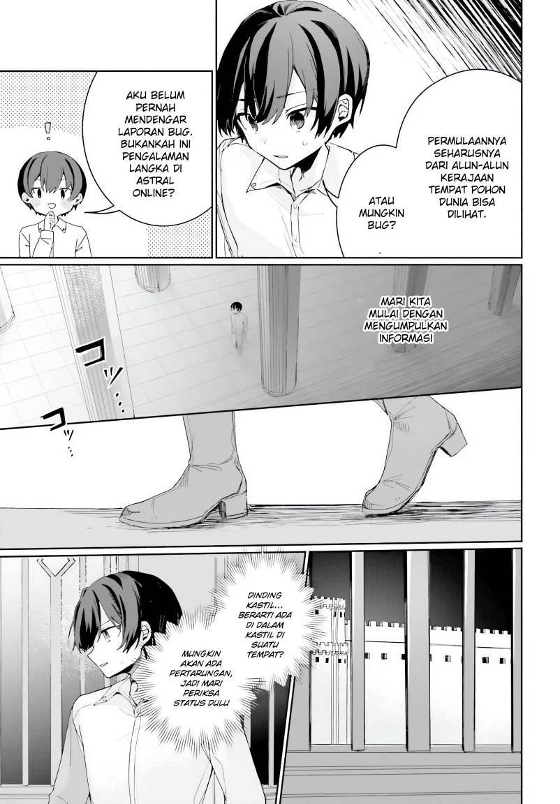 Astral Online – Maou no Noroi de Saikyou Bishoujo ni natta Ore, Saijaku Shoku da ga Cheat Skill de Chou Seichou shite Musou suru chapter 1
