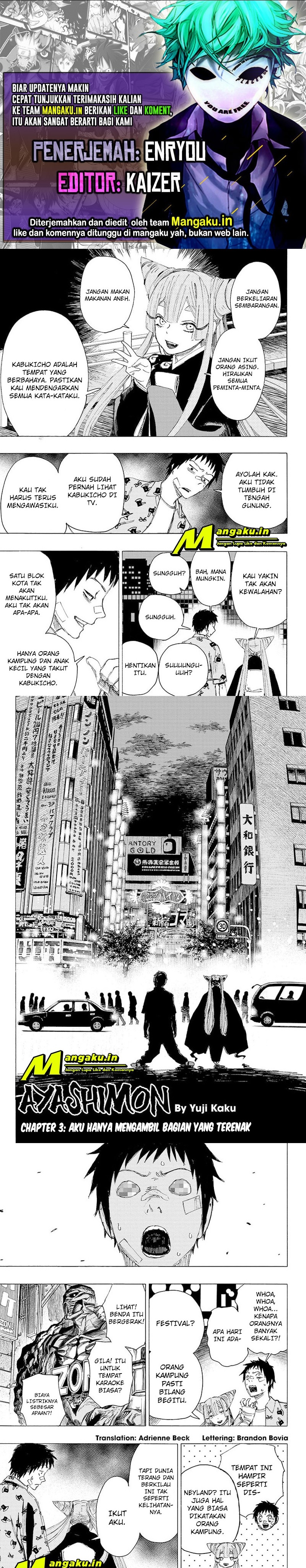 Ayashimon Chapter 03 Bahasa Indonesia