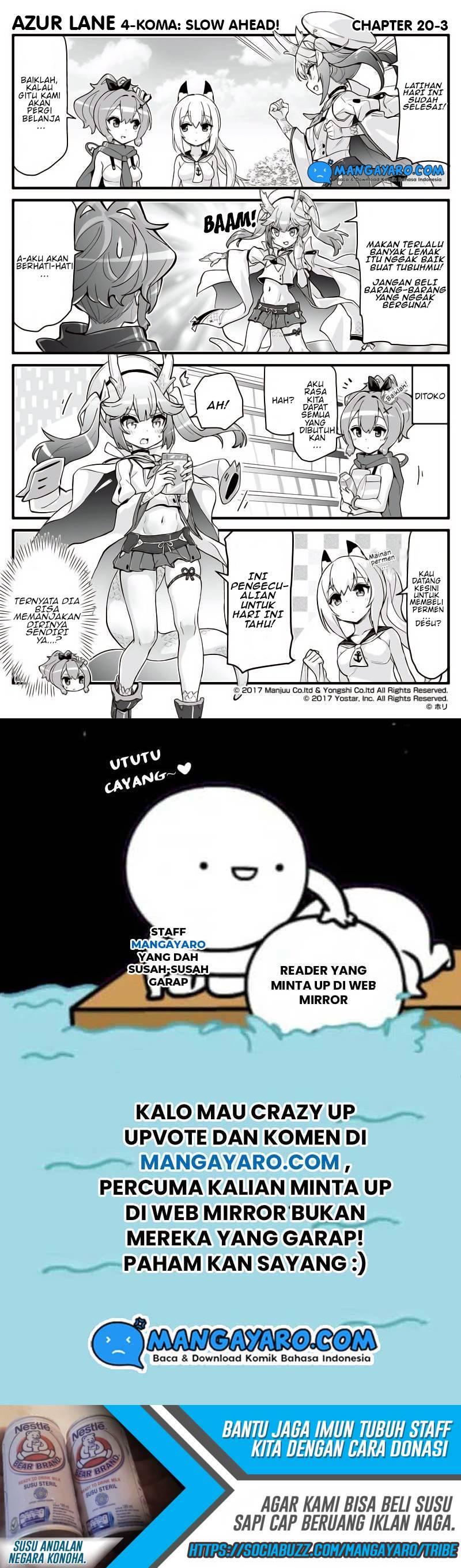 Azur Lane 4-koma: Slow Ahead Chapter 19-20 Bahasa Indonesia
