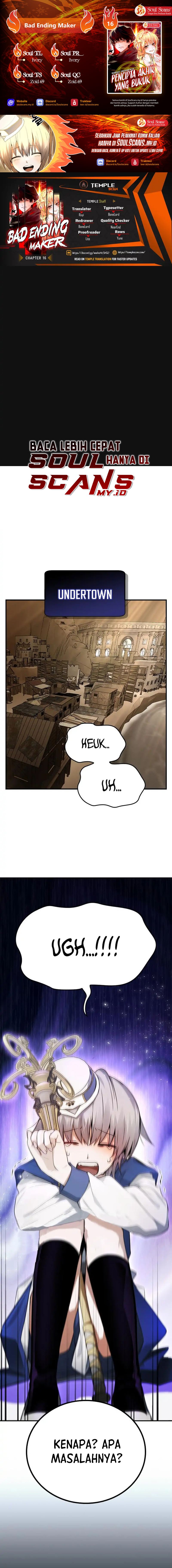 Bad Ending Maker Chapter 16 Bahasa Indonesia