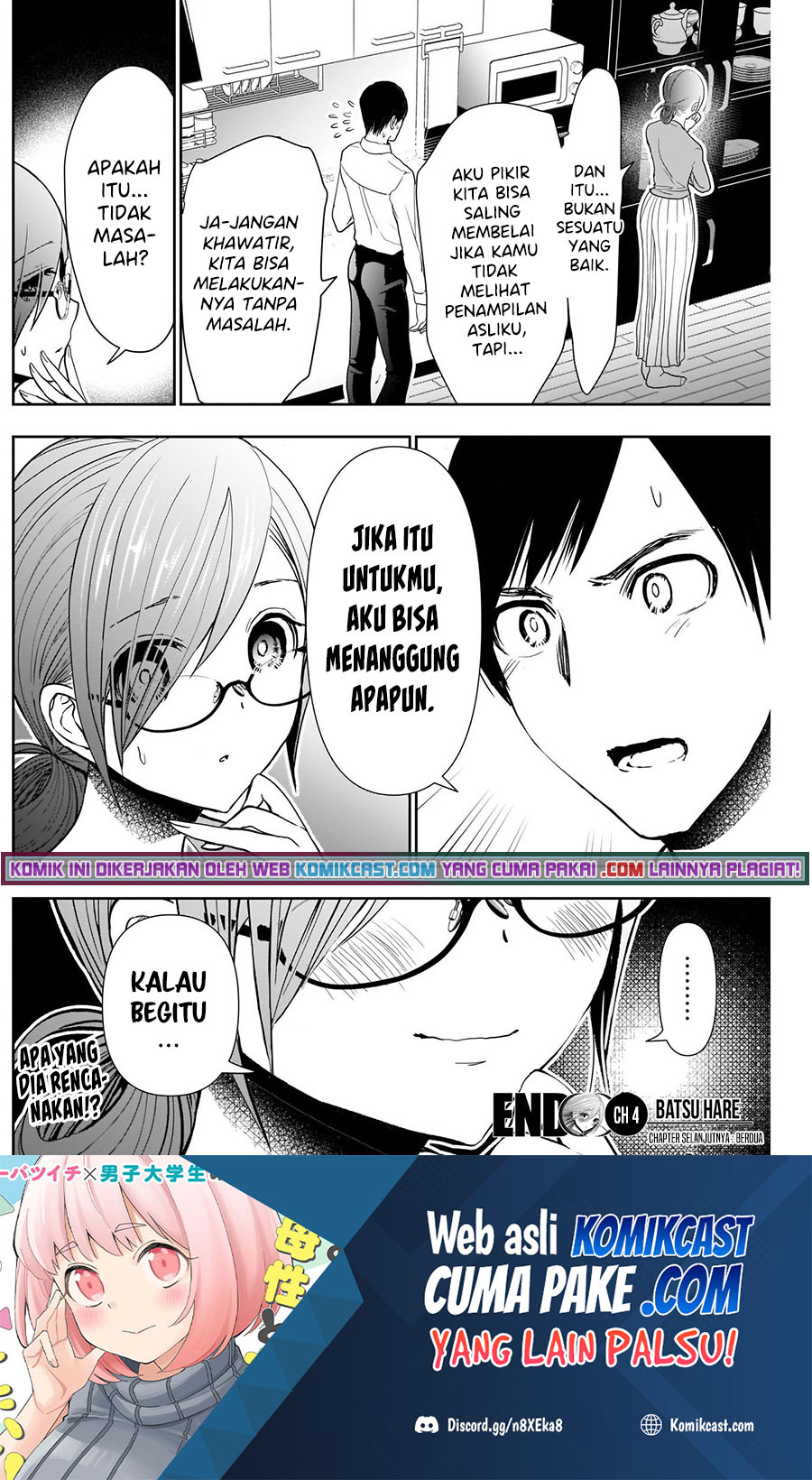Batsu Hare Chapter 04 Bahasa Indonesia