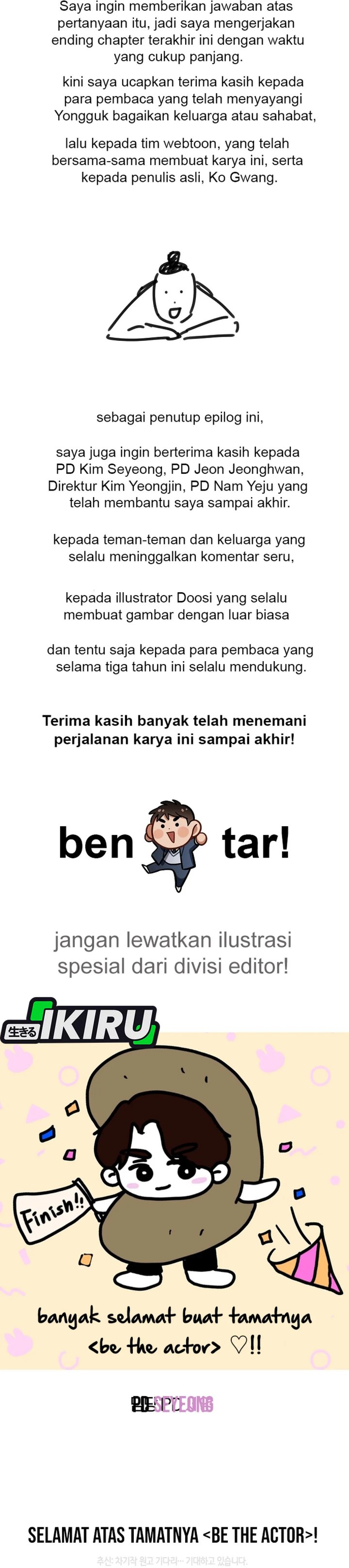 Be the Actor Chapter 140 END Bahasa Indonesia