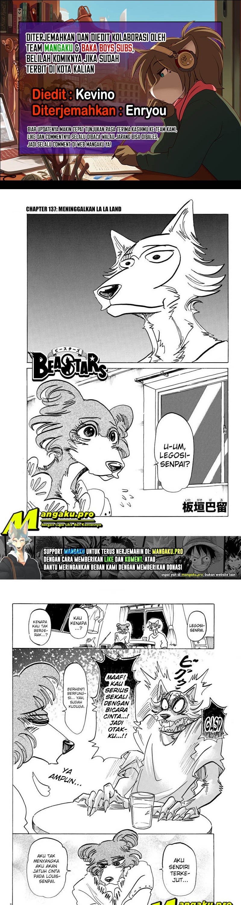 Beastars Chapter 137 Bahasa Indonesia