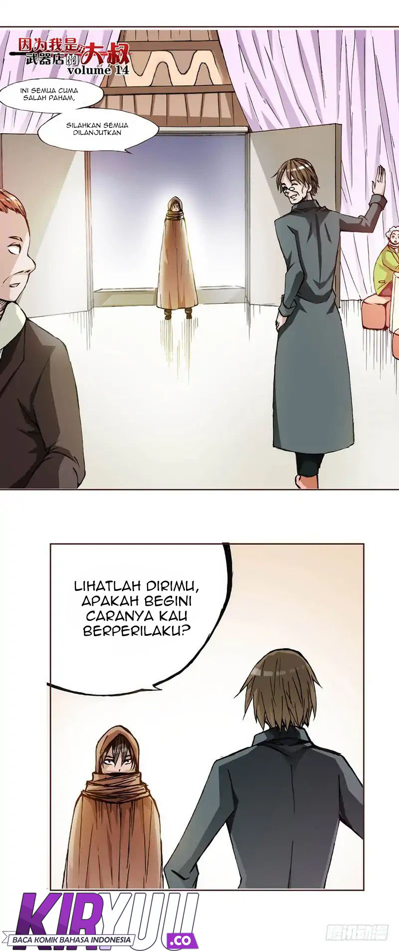 Because I’m An Uncle who Runs A Weapon Shop Chapter 14 Bahasa Indonesia