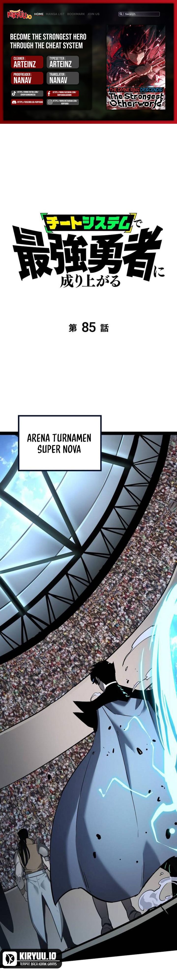 Become the Strongest Hero Through the Cheat System Chapter 85 Bahasa Indonesia