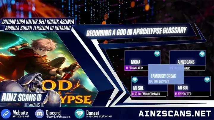 Becoming a God in Apocalypse Glossary Chapter 23 Bahasa Indonesia