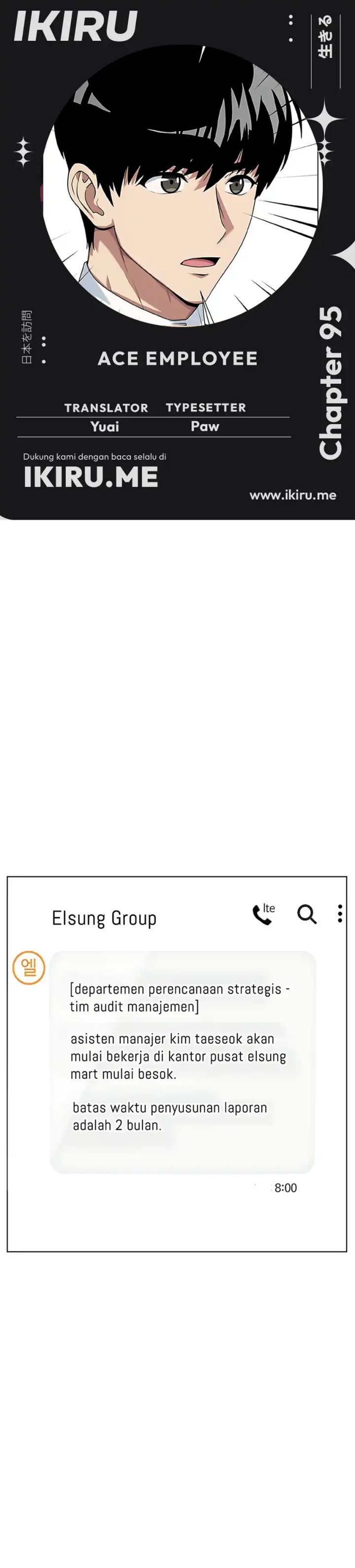 Becoming a Legendary Ace Employee Chapter 95 Bahasa Indonesia