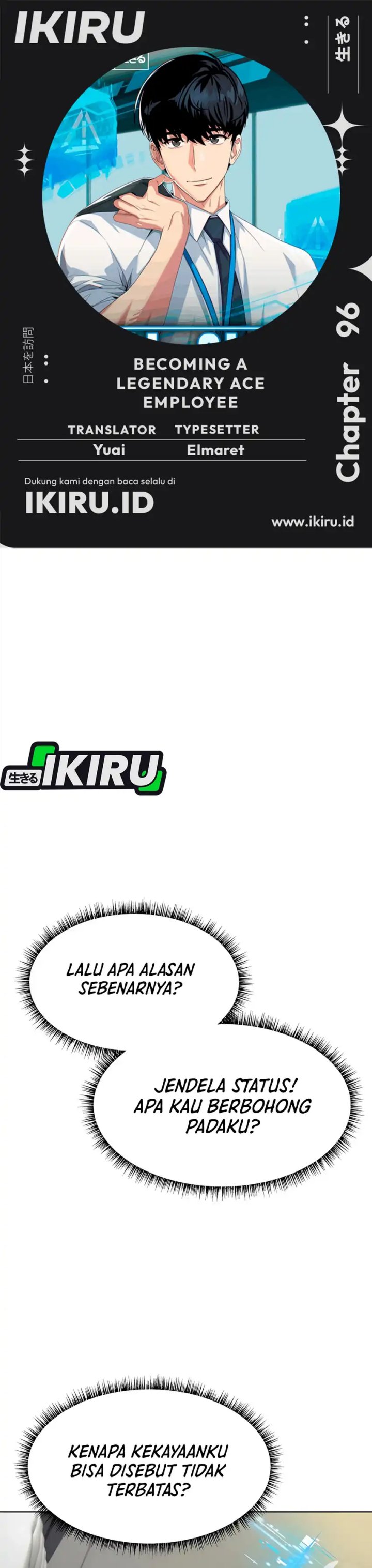 Becoming a Legendary Ace Employee Chapter 96 Bahasa Indonesia