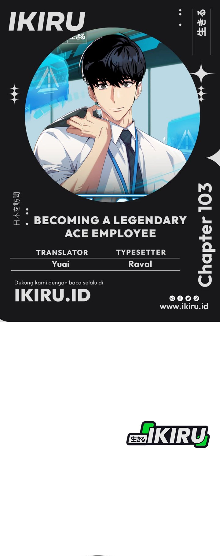 Becoming a Legendary Ace Employee Chapter 103 Bahasa Indonesia