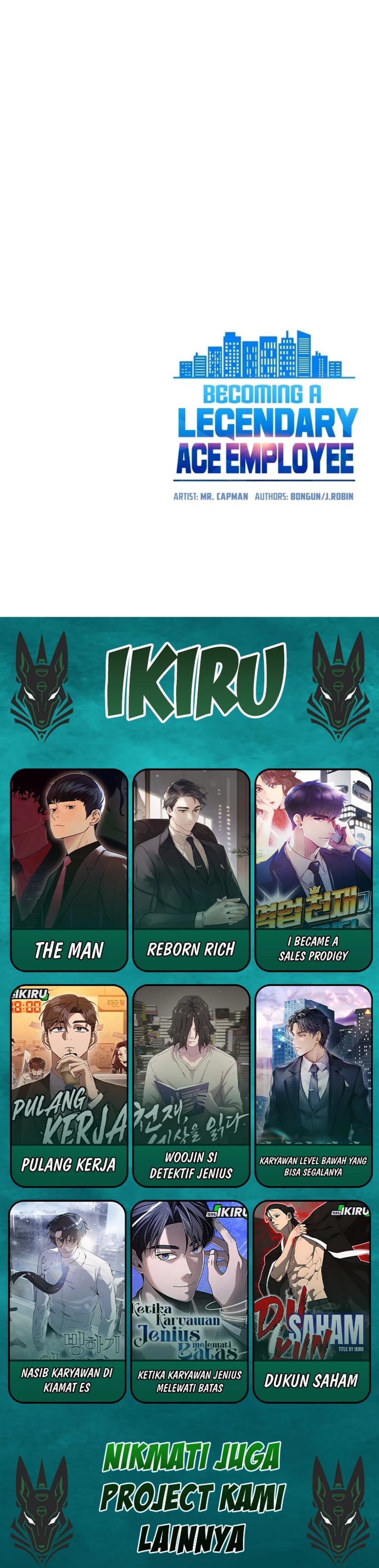 Becoming a Legendary Ace Employee Chapter 103 Bahasa Indonesia