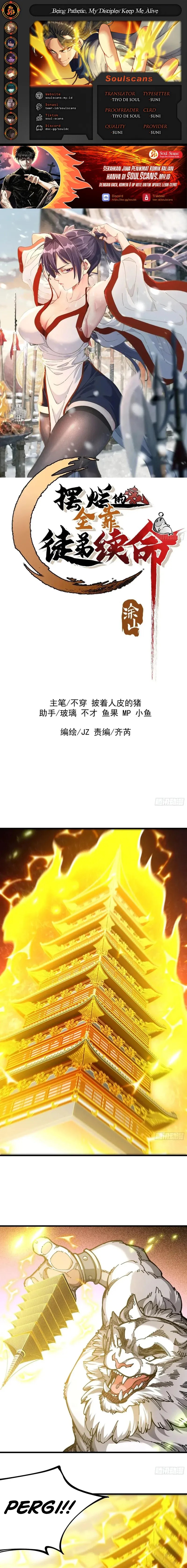 Being Pathetic, My Disciples Keep Me Alive Chapter 38 Bahasa Indonesia