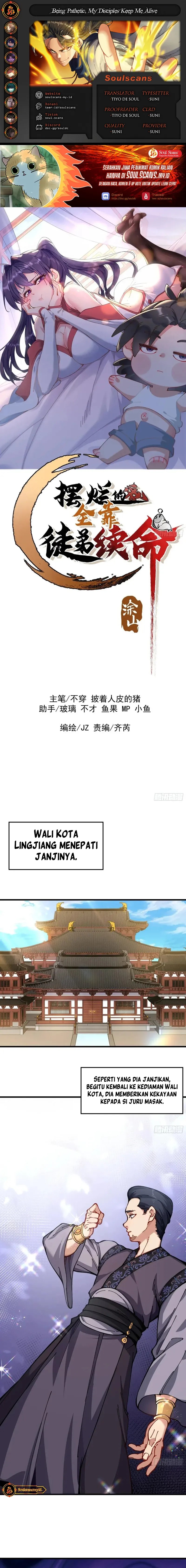 Being Pathetic, My Disciples Keep Me Alive Chapter 50 Bahasa Indonesia