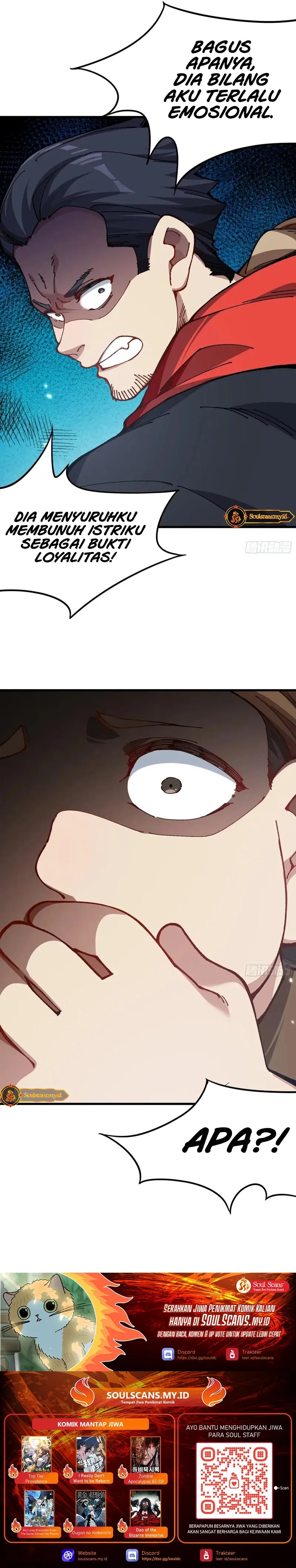 Being Pathetic, My Disciples Keep Me Alive Chapter 50 Bahasa Indonesia