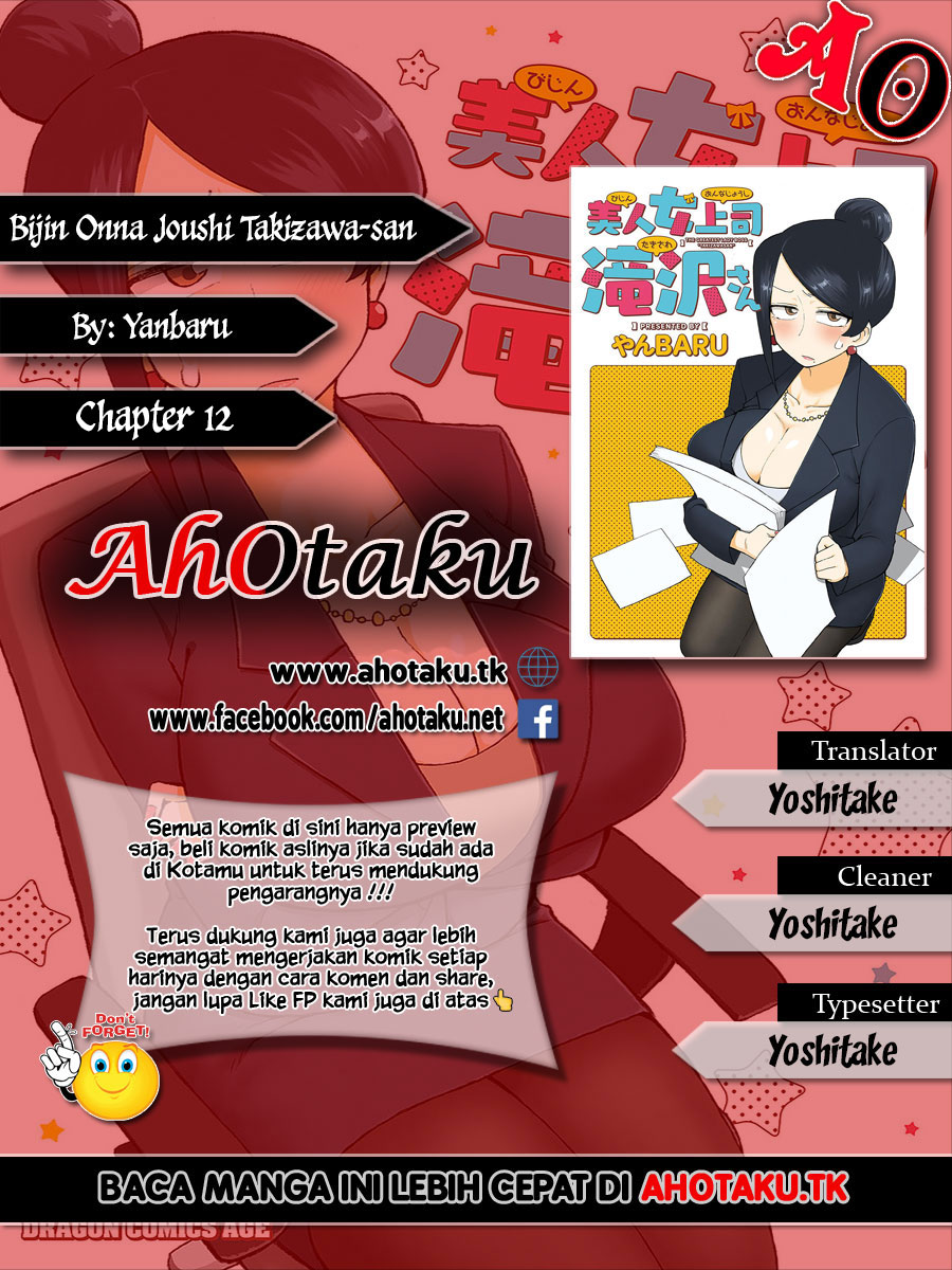 Bijin Onna Joushi Takizawa-san Chapter 12 Bahasa Indonesia