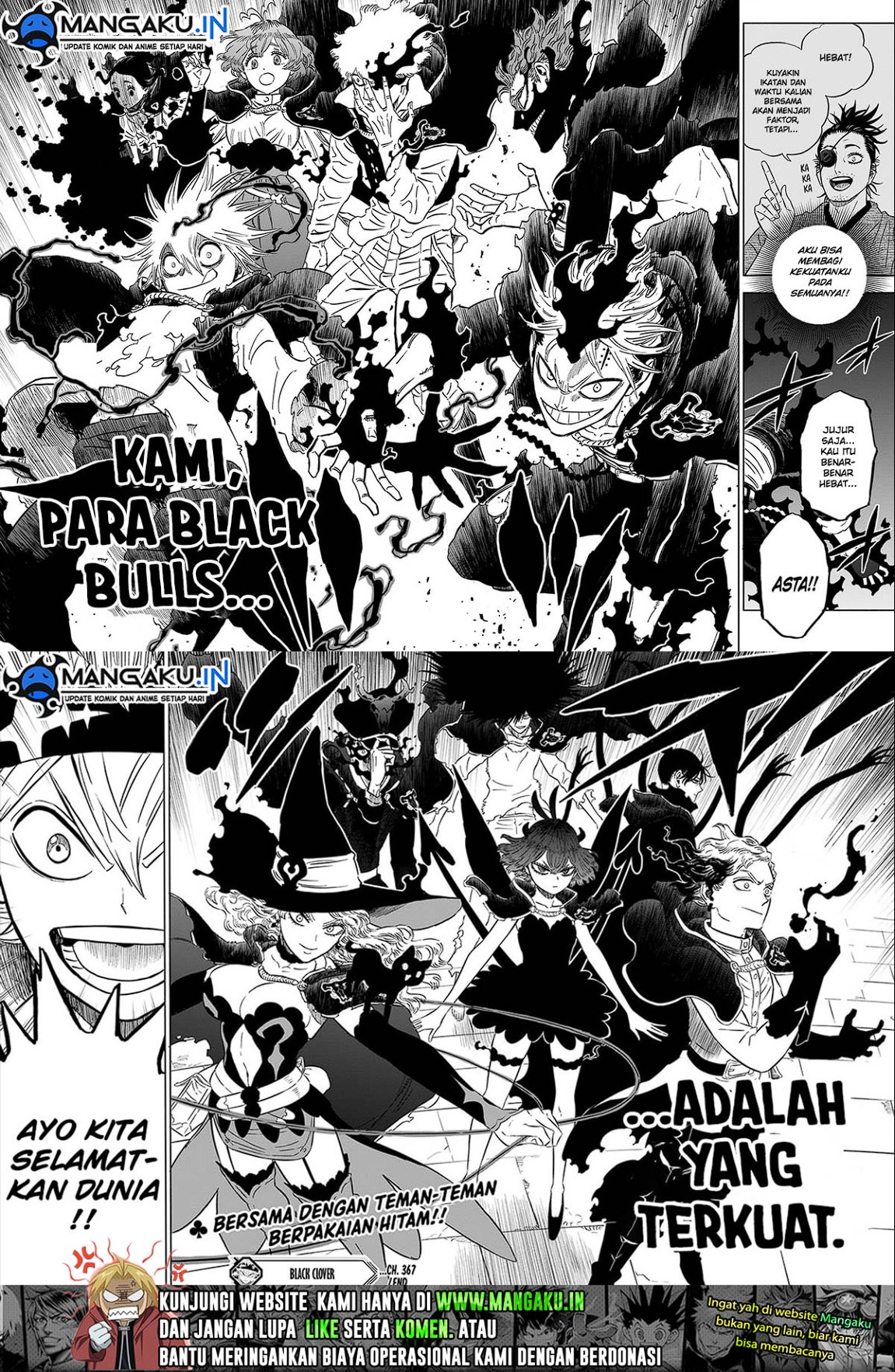 Black Clover Chapter 367 Bahasa Indonesia