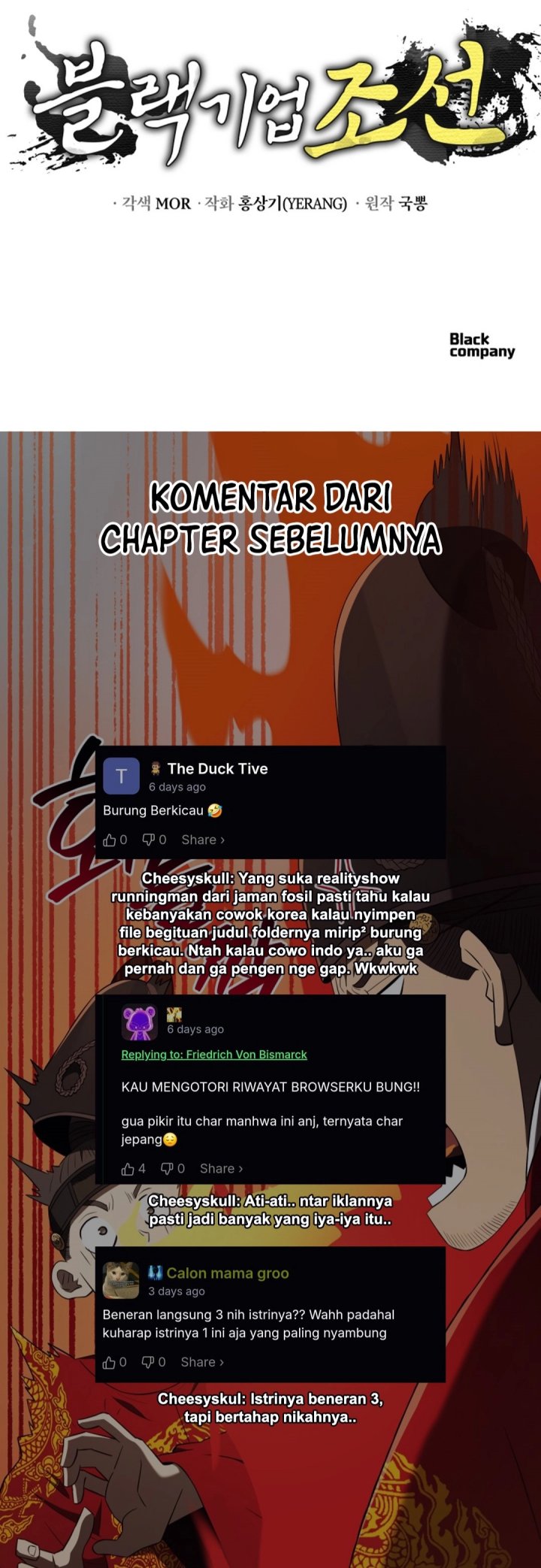 Black Corporation: Joseon Chapter 124 Bahasa Indonesia