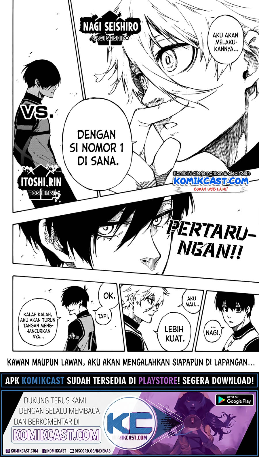 Blue Lock Chapter 72 Bahasa Indonesia