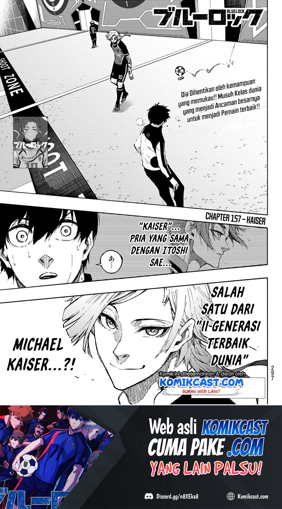 Blue Lock Chapter 157 Bahasa Indonesia