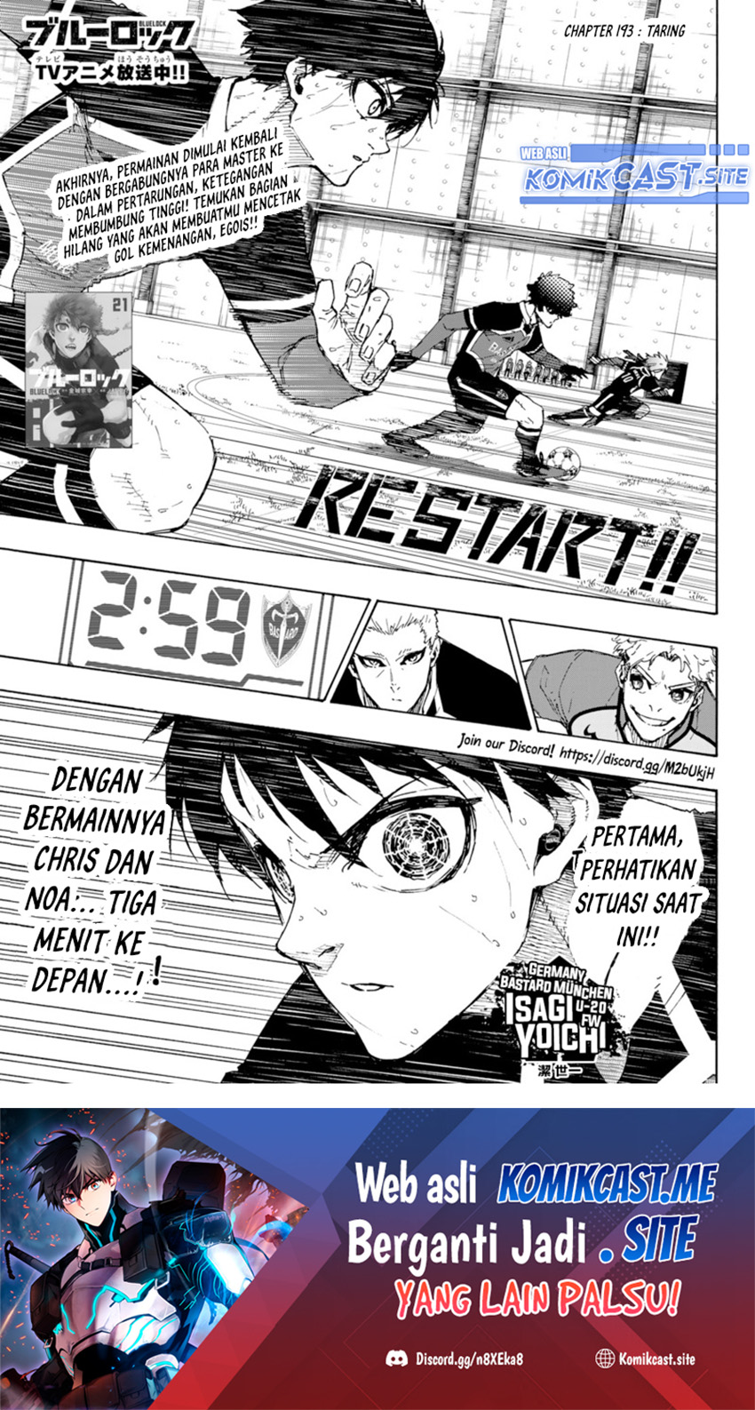 Dilarang COPAS - situs resmi www.mangacanblog.com - Komik blue lock 193 - chapter 193 194 Indonesia blue lock 193 - chapter 193 Terbaru 1|Baca Manga Komik Indonesia|Mangacan