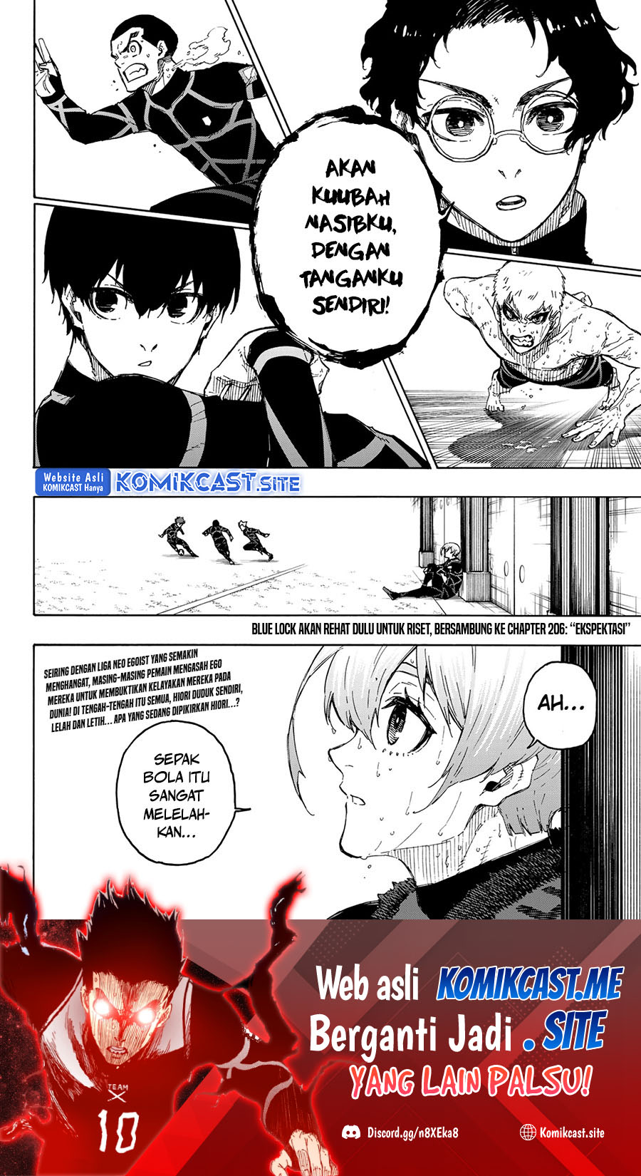 Blue Lock Chapter 205 Bahasa Indonesia