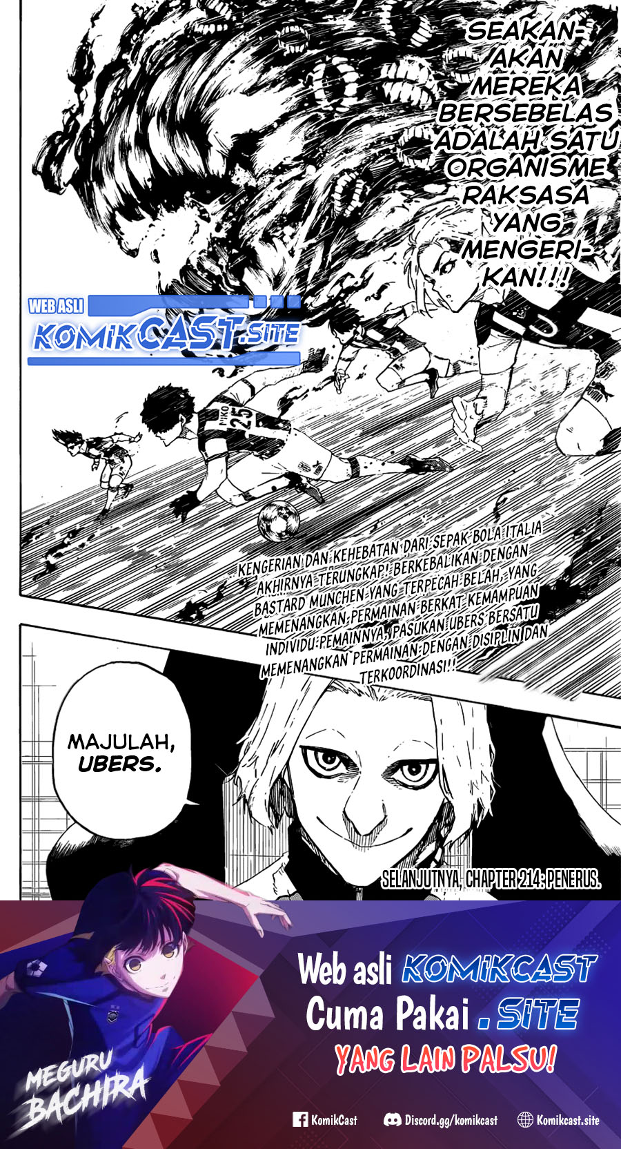 Blue Lock Chapter 214 Bahasa Indonesia