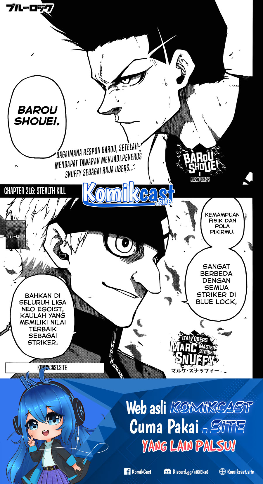 Blue Lock Chapter 216 Bahasa Indonesia