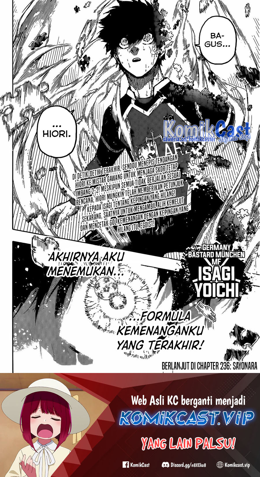 Dilarang COPAS - situs resmi www.mangacanblog.com - Komik blue lock 235 - chapter 235 236 Indonesia blue lock 235 - chapter 235 Terbaru 19|Baca Manga Komik Indonesia|Mangacan