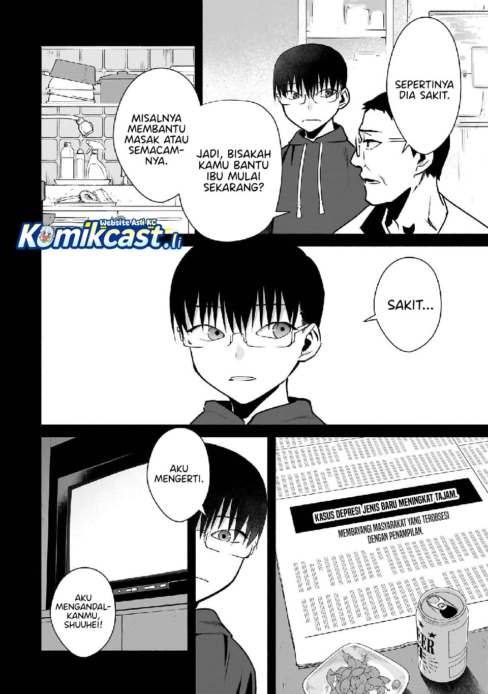 Bocchi no Boku ni Kyousei Kanojo ga Yattekita Chapter 25 Bahasa Indonesia