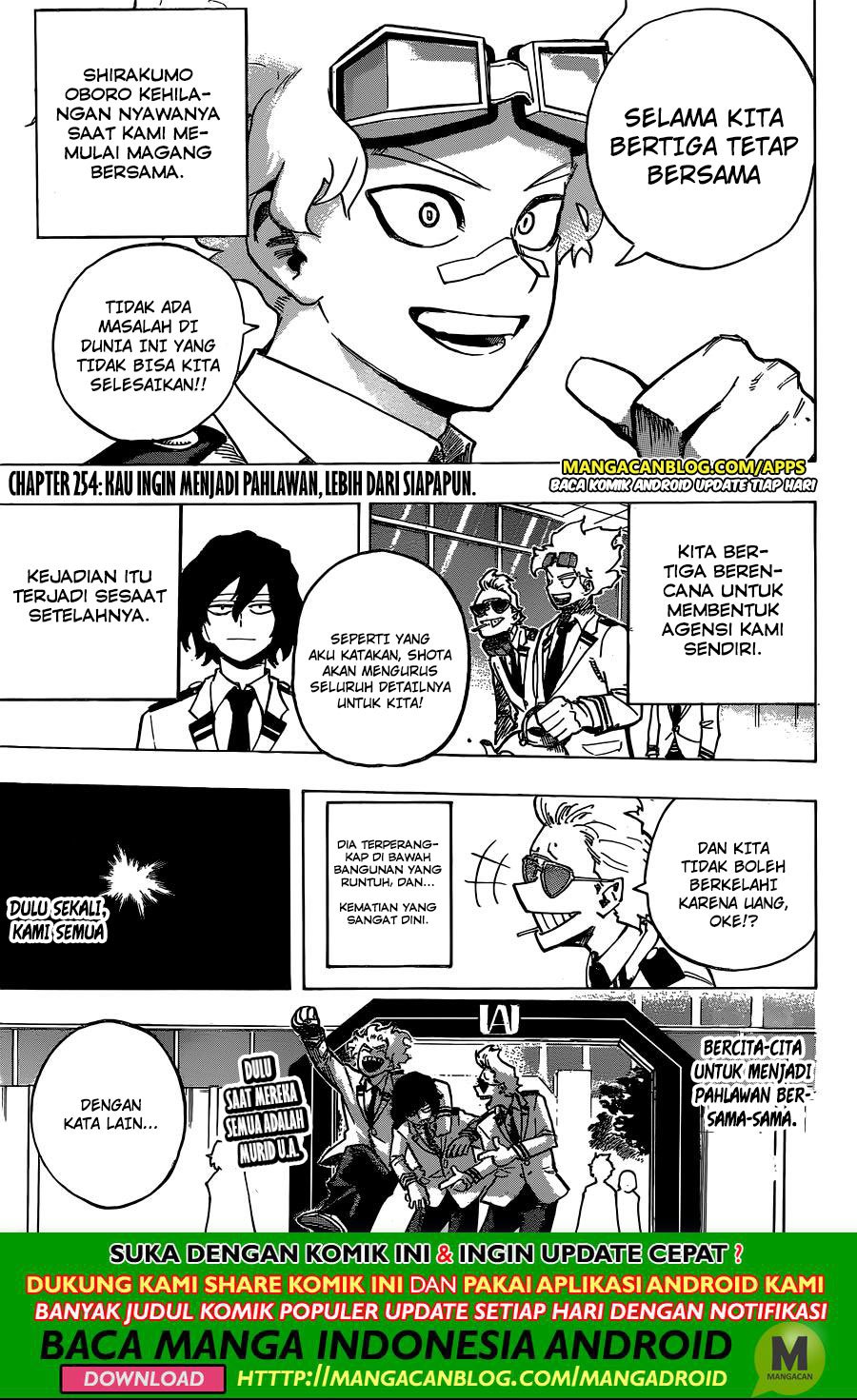 Boku no Hero Academia Chapter 254 Bahasa Indonesia
