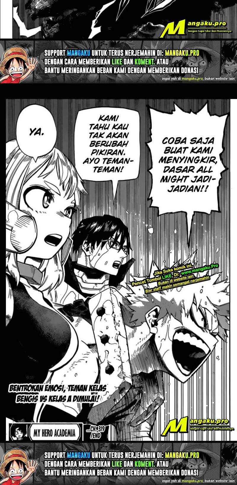 Boku no Hero Academia chapter 319