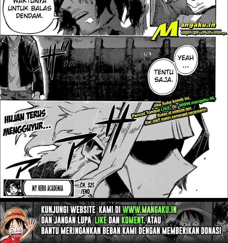 Boku no Hero Academia chapter 325