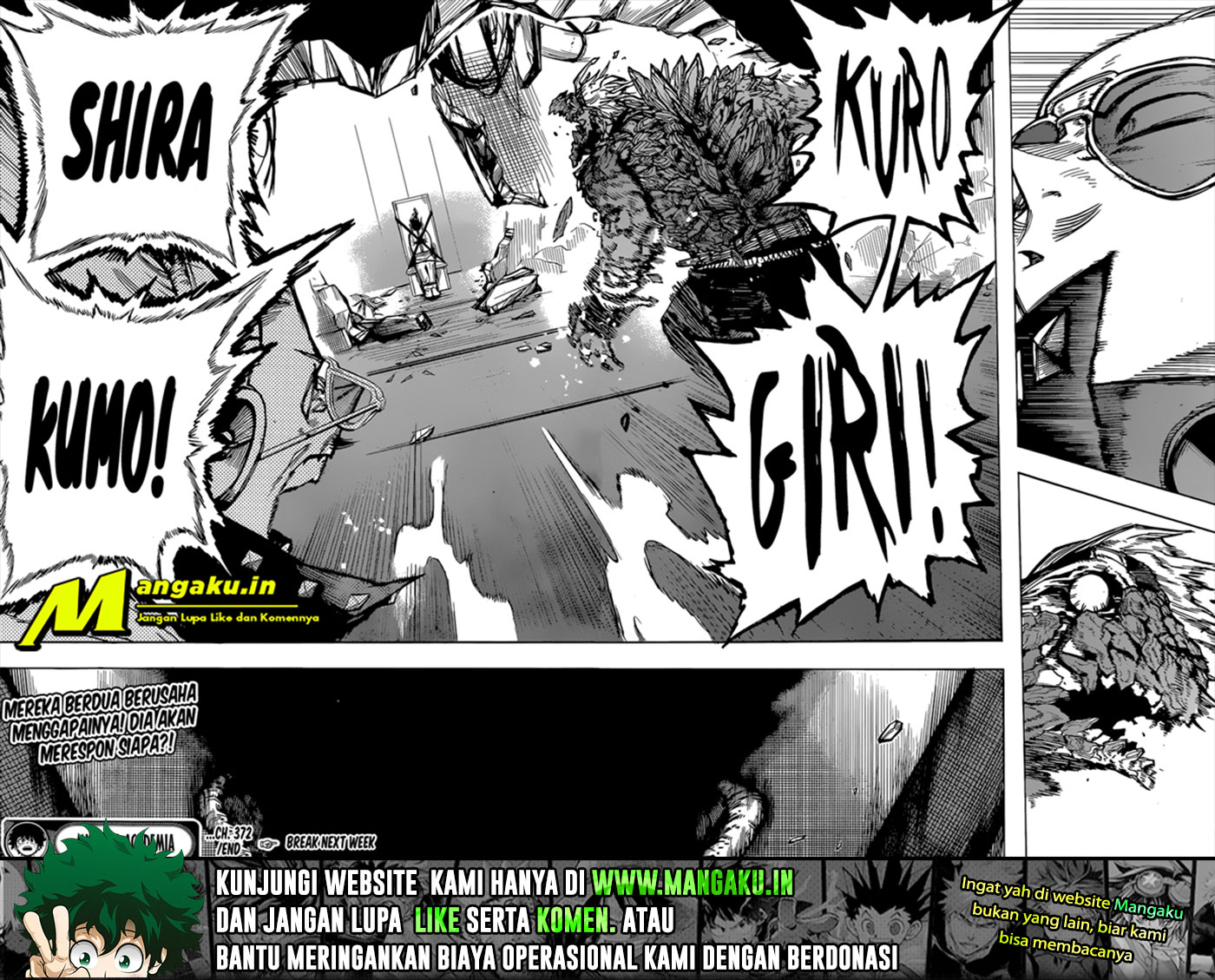 Boku no Hero Academia Chapter 372 Bahasa Indonesia
