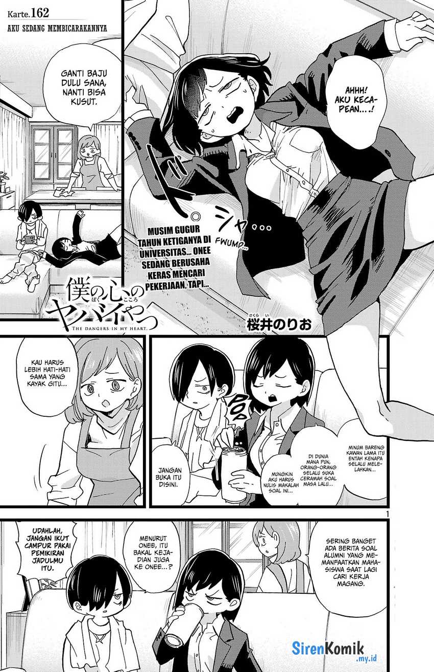 Boku no Kokoro no Yabai Yatsu Chapter 162 Bahasa Indonesia