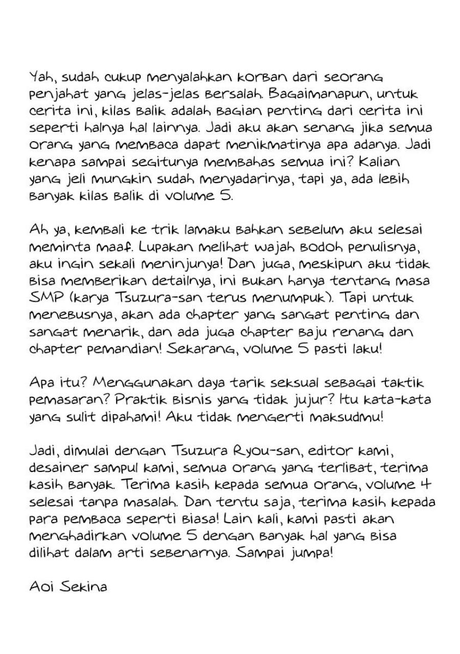 Boku no Suki na Hito ga Suki na Hito Chapter 24.5 Bahasa Indonesia