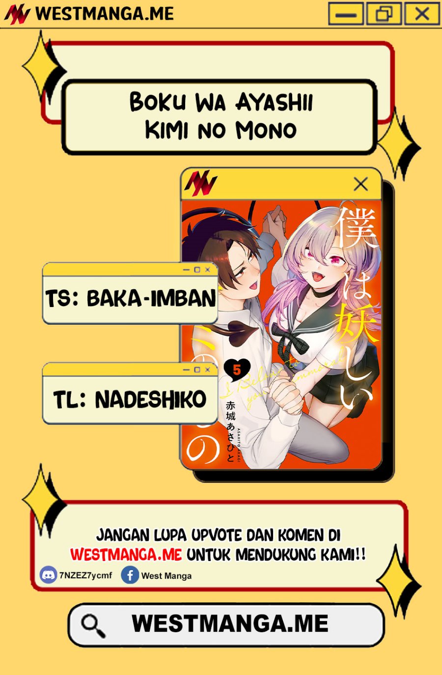 Boku wa Ayashii Kimi no Mono Chapter 17 Bahasa Indonesia