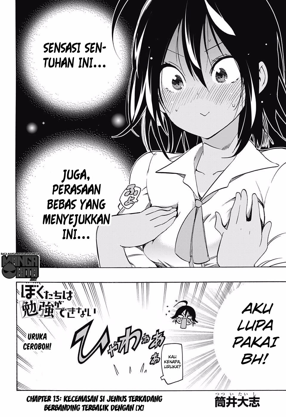 Bokutachi wa Benkyou ga Dekinai chapter 13