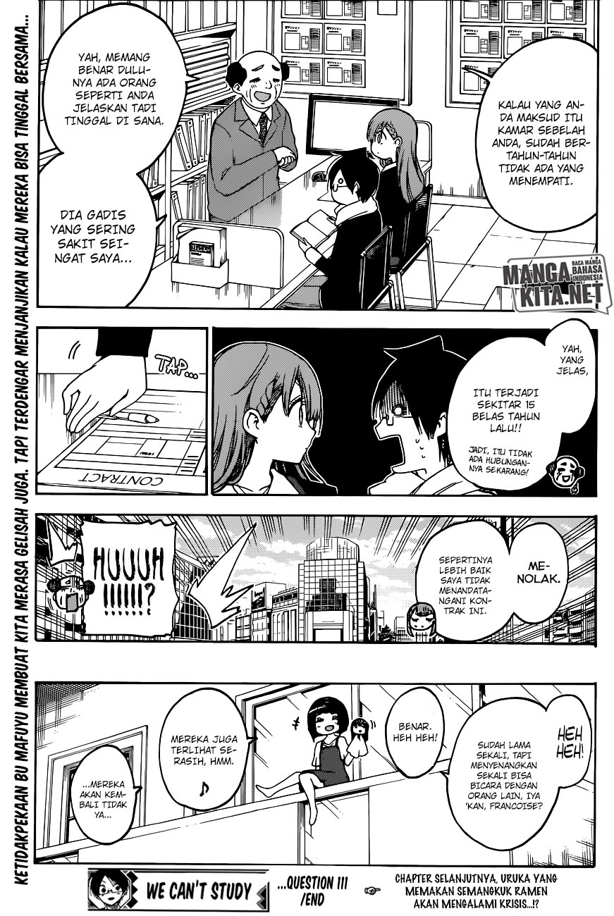 Bokutachi wa Benkyou ga Dekinai chapter 111