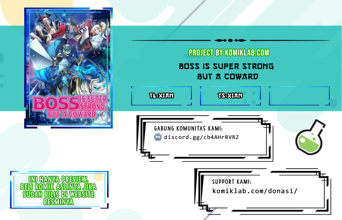 Boss Is Super Strong, but a Coward Chapter 06 Bahasa Indonesia