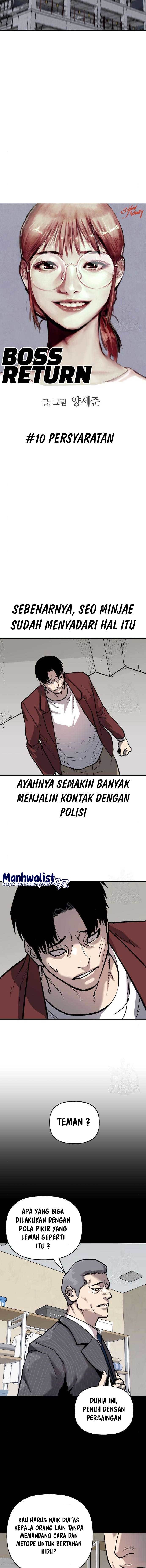 Boss Return Chapter 10 Bahasa Indonesia