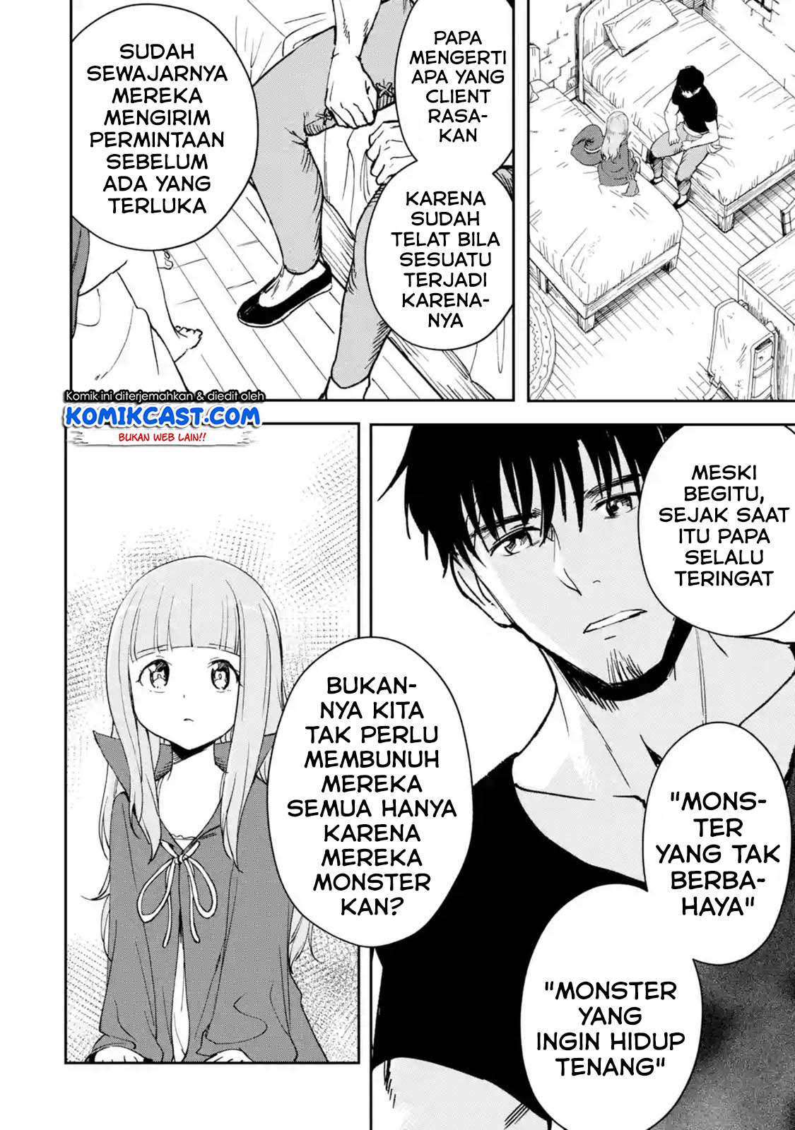 Boukensha License o Hakudatsu Sareta Ossan Dakedo, Manamusume ga Dekita no de Nonbiri Jinsei Chapter 21.2 Bahasa Indonesia