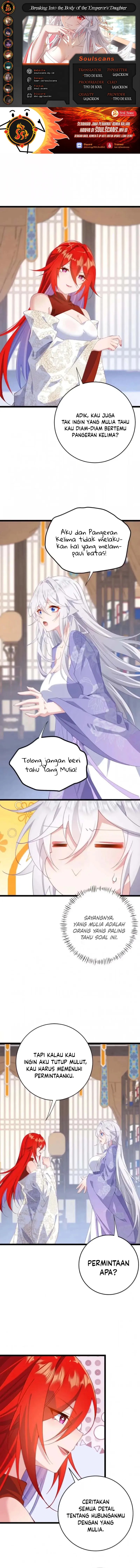 Breaking Into The Body of The Emperor’s Daughter (Unveiling the Emperor’s Secret) Chapter 49 Bahasa Indonesia