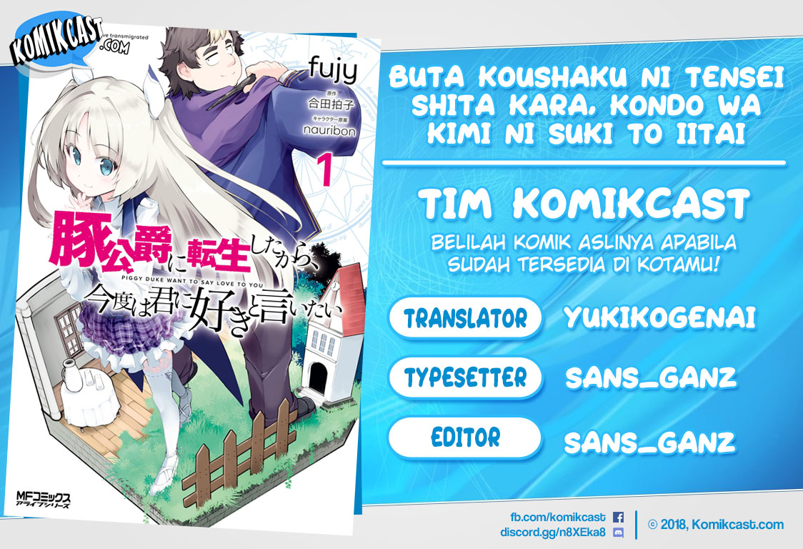 Buta Koushaku ni Tensei Shitakara, Kondo wa Kimi ni Suki to Iitai Chapter 12 Bahasa Indonesia