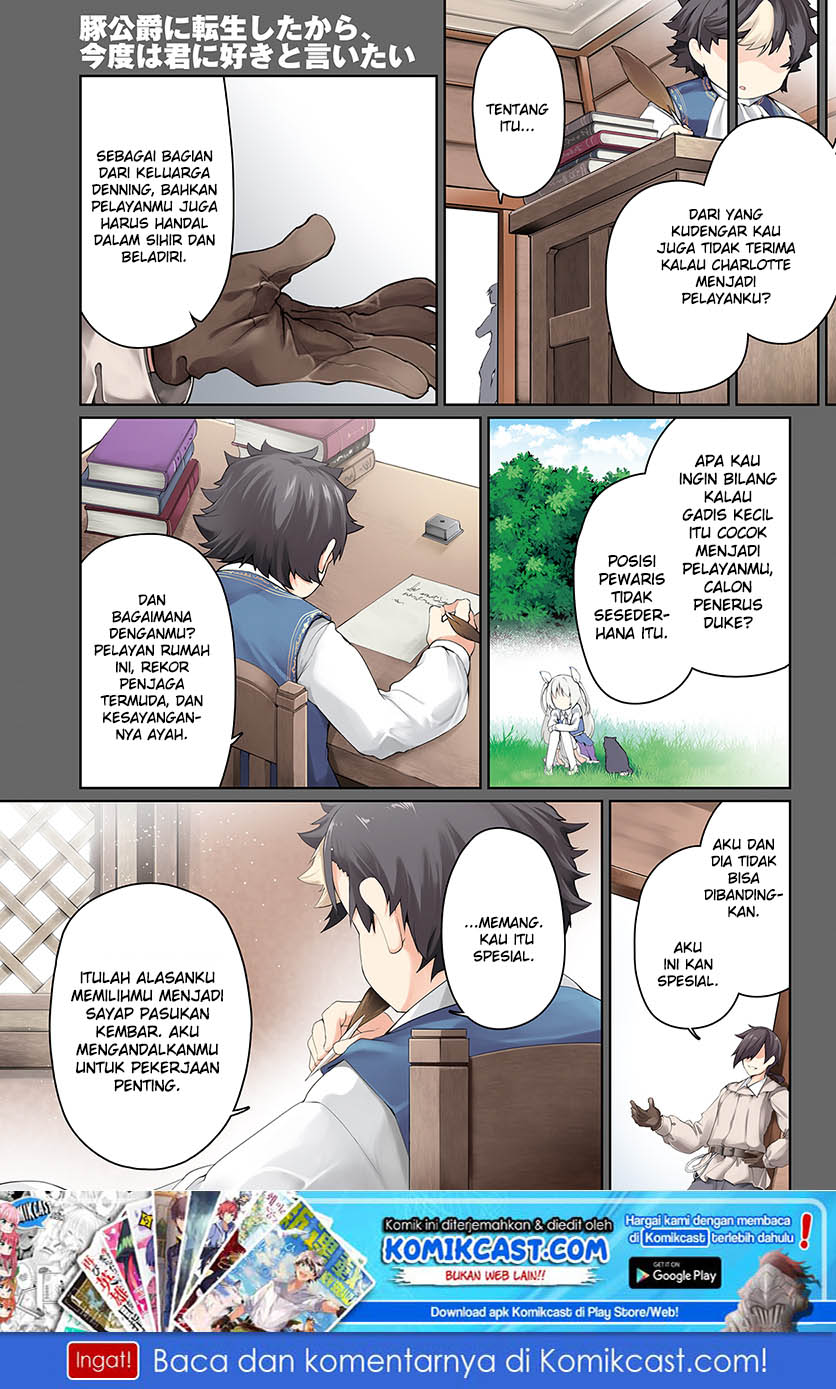 Buta Koushaku ni Tensei Shitakara, Kondo wa Kimi ni Suki to Iitai Chapter 12 Bahasa Indonesia