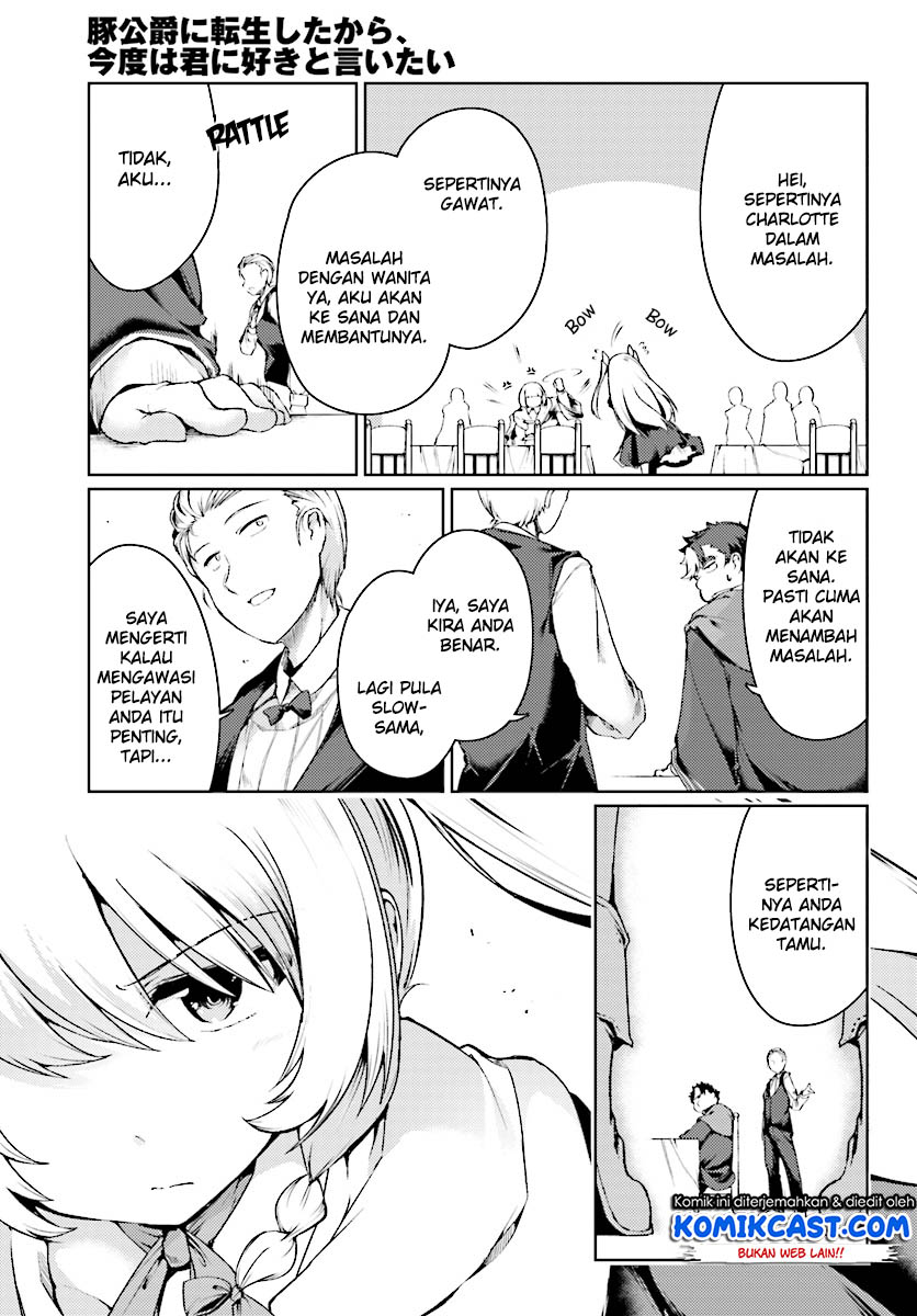 Buta Koushaku ni Tensei Shitakara, Kondo wa Kimi ni Suki to Iitai Chapter 12 Bahasa Indonesia