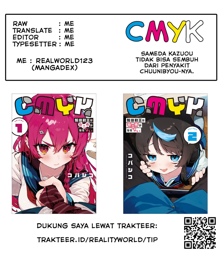 CMYK – Sameda Kazuou wa Chuunibyou ga Naosenai Chapter 03 Bahasa Indonesia