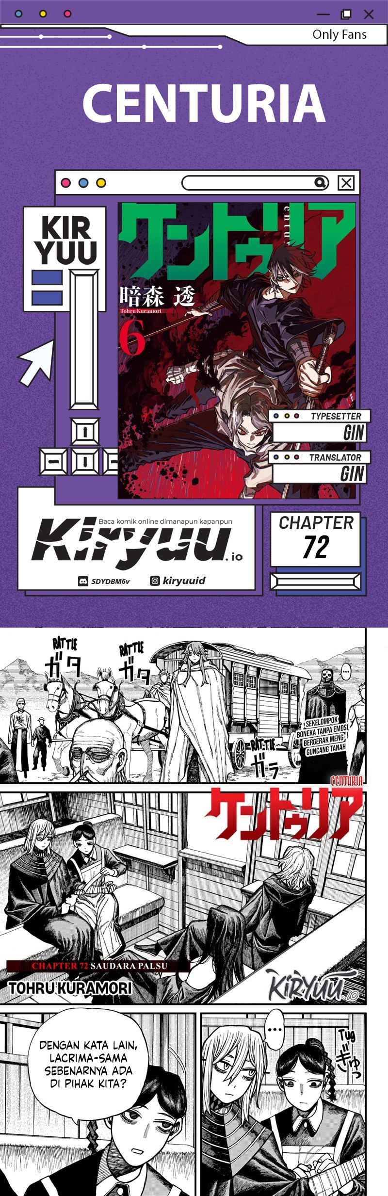 Centuria Chapter 72 Bahasa Indonesia